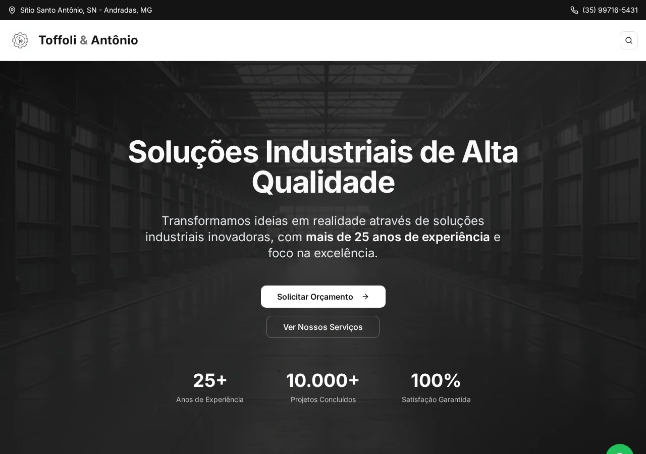 Captura de tela do projeto Toffoli e Antônio